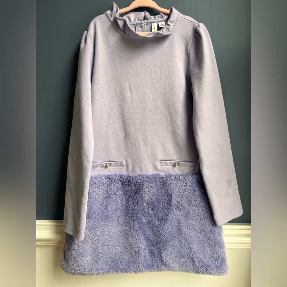 Janie and Jack Lavender fur dress